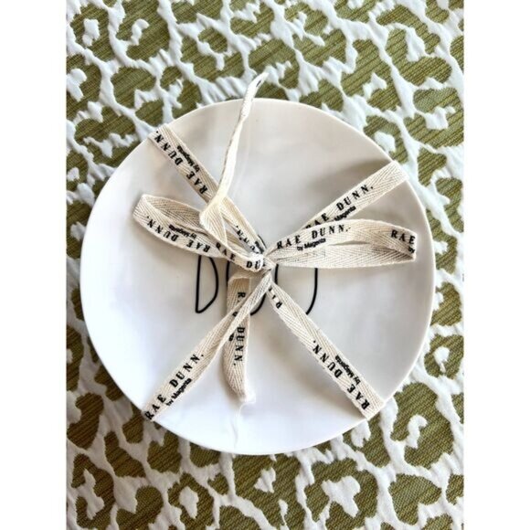 New HTF RARE Original Package Rae Dunn "BOO" Set 4 HALLOWEEN Plates 6" Melamine - Picture 8 of 8